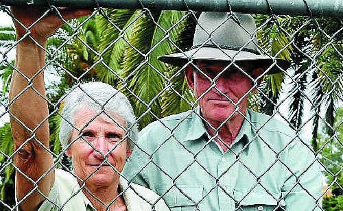 Volunteers Christine and John Richards helped clean fences after the floods and are urging others to try volunteering. Volunteers Christine and John Richards helped clean fences after the floods and are urging others to try volunteering.